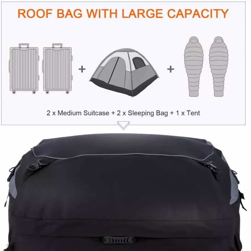 Sailnovo Car Roof Bag Cargo Carrier 20 Cubic Feet Waterproof