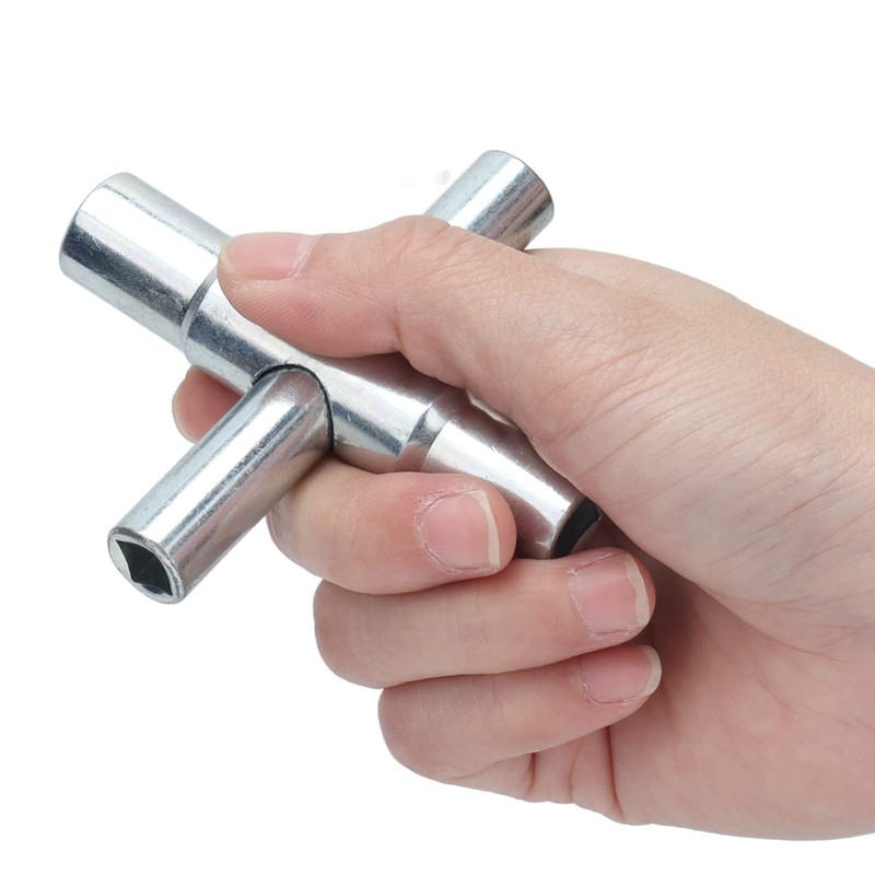Sillcock Key, British System Cross Tap Wrench Lightweight Saving Time