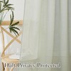RYB HOME Extra Wide Semi Sheer Curtains, Grommet Easy Sliding