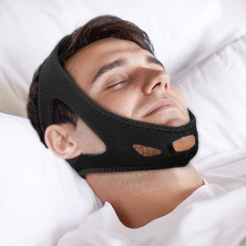 parniho CPAP Chin Strap,Chin Strap for CPAP Users,Anti Snoring Chin Strap with Adjustable Velcro, Chin Strap for Sleeping, Anti Snoring Devices Breathable and Reusable.