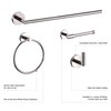 Design House 188714 Graz 4-Piece Bathroom Accessory Kit, Polished Chrome