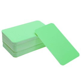 Penta Angel 100 Pcs Mini Paper Blank Gift Notes Cards DIY Craft Small Word Business Message Cards (Light Green)