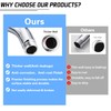 Shower Head Extension Arm,10 Inch High Rise Shower Arm with