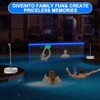 LED Pool Volleyball Net Set with Solar Powered Lights|15ft-32ft Adjustable