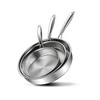VENTION Tri-Ply Stainless Steel Frying Pans Set, 8”/10”/12” Induction Cooking