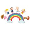 2 x Stickers Flag Children's Rainbow 8 x 5 cm