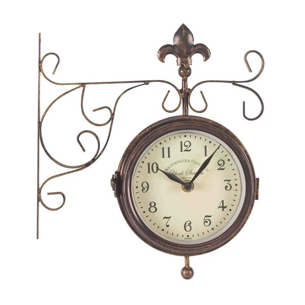 Smart Garden Products 5063001 York Station Wall Clock & Thermometer 25 x 28.5cm