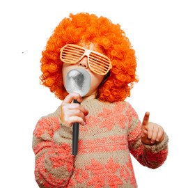 Skeleteen Stage Mic Costume Prop - Rock Star Toy Microphone Party Favor Decorative Props Costume Accessory - 1 Piece