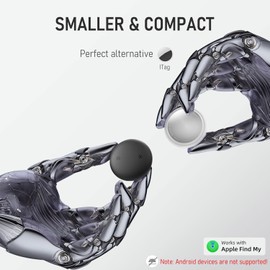 Smart Tag Key Finder – Compatible with Apple Find My App [iOS Only], IP68 Waterproof Bluetooth Tracker for Keys, Wallet, Car, Bike, Suitcase (1-Pack)