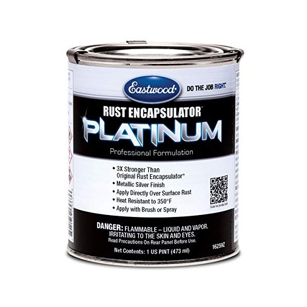 Eastwood Rust Encapsulator Platinum Pint UV Resistant Aluminum Finish Easy