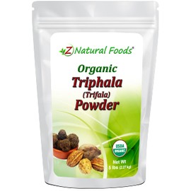 Organic Triphala (Trifala) Powder - Support Healthy Digestion - Gentle Natural Cleanse & Detox - 3 Ayurvedic Superfoods - Raw, Non GMO, Gluten Free, Vegan, 5 lb