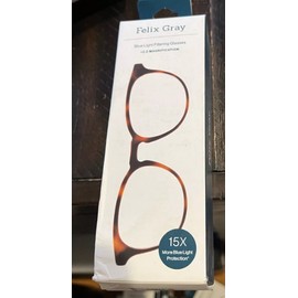 Felix Gray - Roebling +2.0 Strength Blue Light Reader Glasses with Case - NEW