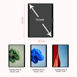 MEGOO Anti Glare Screen Protector for Surface Pro 11,Pro 10/Pro 9,Pro 8/Pro X,Paper Experience/Matte -[2 pack]