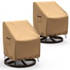Brosyda Swivel Patio Chair Covers, 2 Pack Waterproof Outdoor Rocking