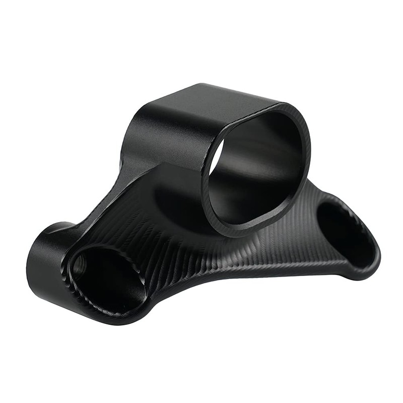 NICECNC Black Aluminum Motorcycle Exhaust Bracket Mount Hanger Muffler Bracket