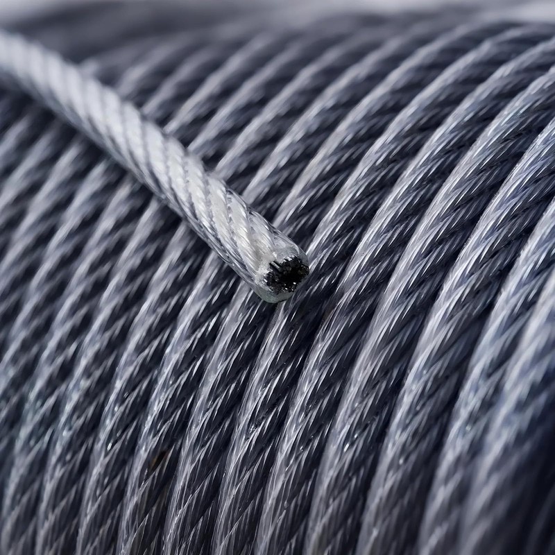 Garage Door Torsion Spring Cable & Wire, 9.6ft x 1/8"
