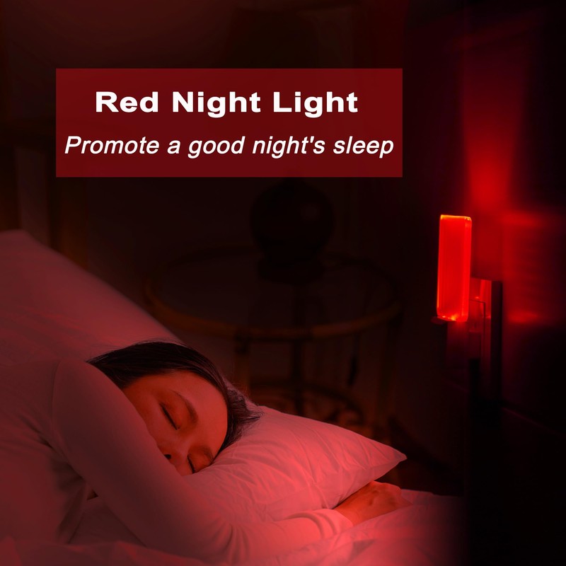 2 Pack 0.5W Plug in LED Night Light with Dusk