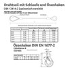Drahtseile24 Steel Cable with Hook and Eye - Stop Rope