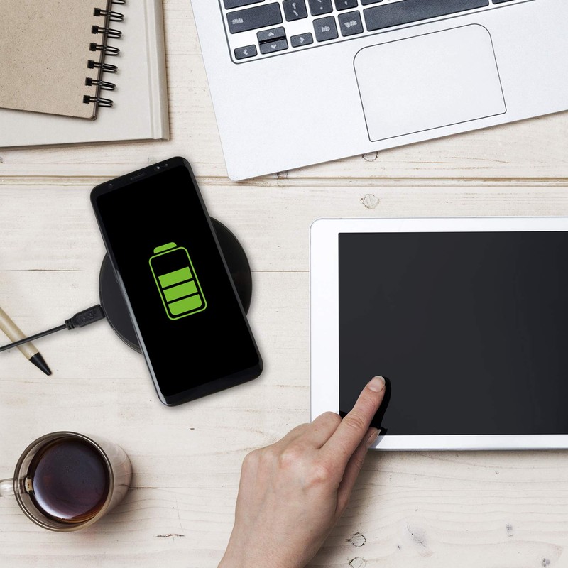 Celly-Wireless Charger Pad Fast Charger Black