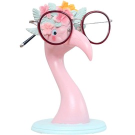 Cute Glasses Holder Elegant Pink Flamingo Glasses Stand Holder Glasses Accessories for Decorative Desk/Home/Office, pink