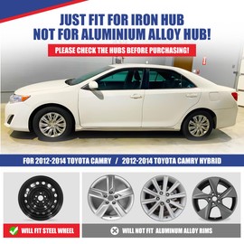 Winjet 1pcs 16” Hubcaps for 2012 2013 2014 Toyota Camry/Toyota Hybrid Wheel Rim Covers,Heavy Duty PP Material Snap On Installation(16 Inch,Lacquer,1pcs)