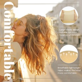 MYKURS Stocking Wig Cap for Women, Stretchy Nylon Hair Cap for Wig, Beige 24 PCS