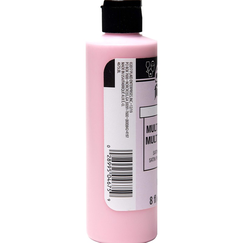 FolkArt Multi-Surface Acrylic Craft Paint, 8 oz, Baby Pink
