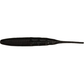 IMAKATSU Worm Java Shad IS-Plus 3.5 Inch High Specific Gravity Eco Compatible Item #S-400 Black Pumpkin