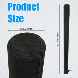 48in Boat Trailer Guide Pole Covers, 2pcs Boat Trailer Guide Pole Pads Black Protective Marine Trailer Guide Poles Pad for Jet Ski Boat Sailboat Trailer Accessories