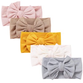 DRESHOW Baby Girl Nylon Headbands Newborn Toddler Hair Bands and Bows Kids Hair Accessories