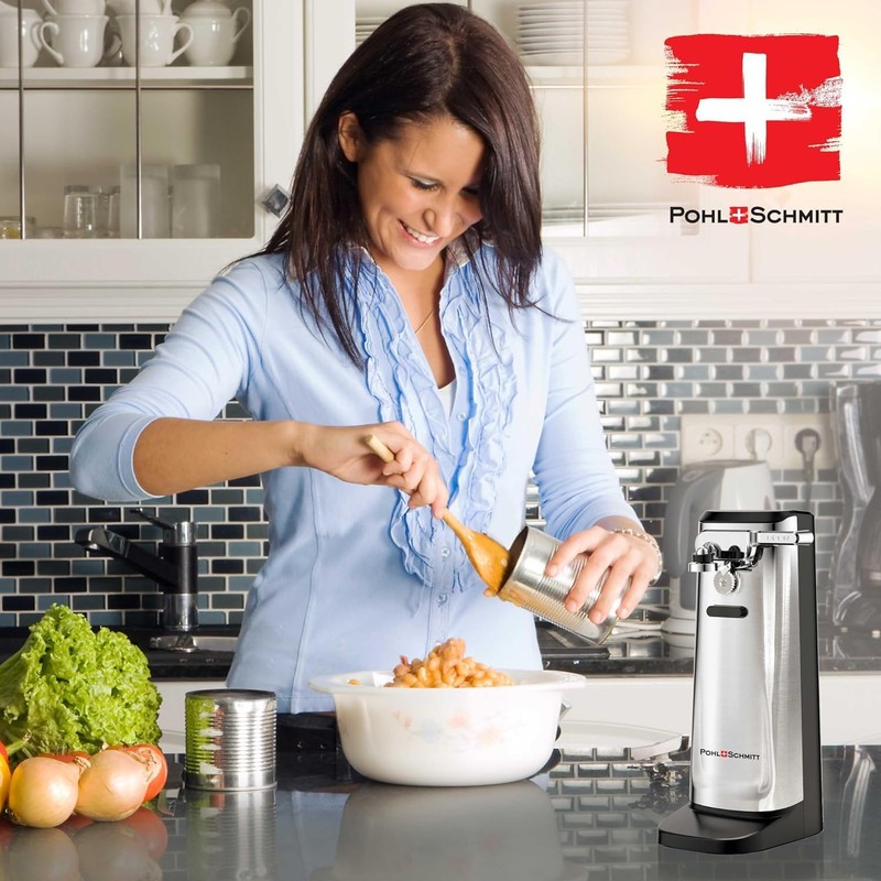 POHL SCHMITT Electric Can Opener, Knife Sharpener & Bottle Opener,