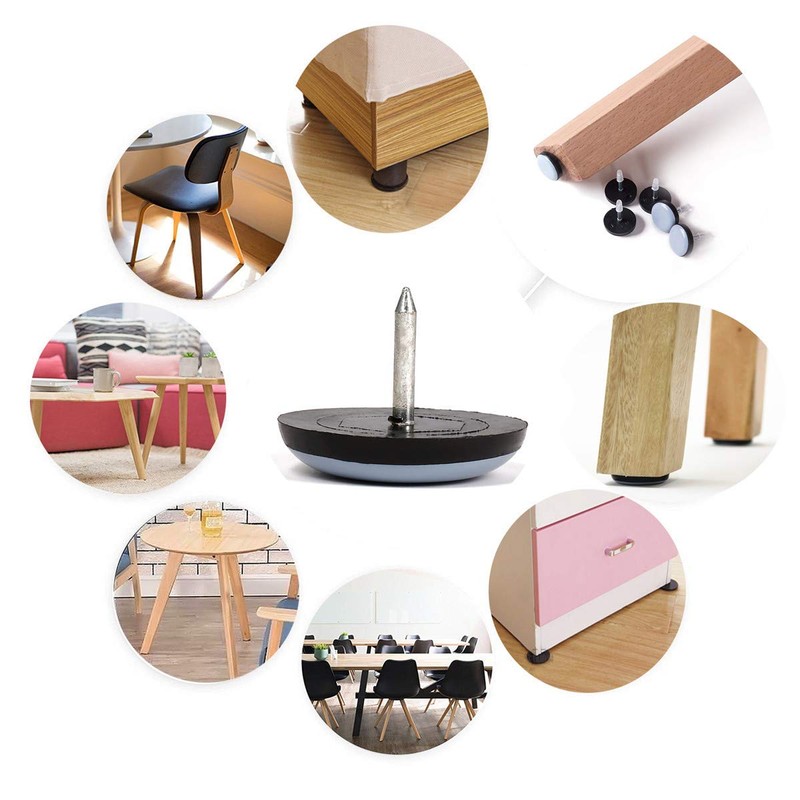 Furniture Glides Sliders-Furnigear PTFE (Teflon) Chair Leg Movers Sliders for