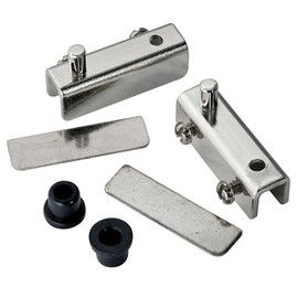 Glass Door Pivot Hinge for Free Swinging Glass Doors Polished Chrome (Pair)