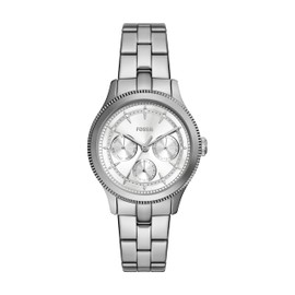 Fossil Brynn BQ3992 Women's Silver Wristwatch, Silver, Bracelet Type