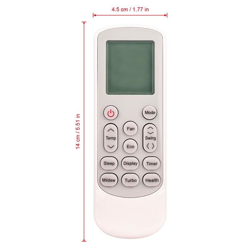 170512(XHY) 170512XHY Replace AC A/C Remote Control Compatible with TCL/Della