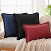 ZWJD Pillow Covers 24x24 Set of 2 Navy Throw Pillow