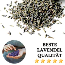 Lavender Blossoms Dried 1 Litre (1 x ~ 140 g) Intensive Fragrance, Dried Lavender Natural, for Potpourri Fragrance, Scented Cushions, Soaps and Much More