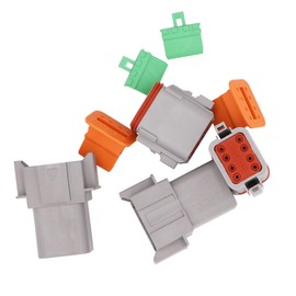 Ruikarhop 2 Sets DT Series Connector 8 Pin（16 AWG-22 AWG） Sealed Male and Female Auto Waterproof Electrical Wire Connector Plug