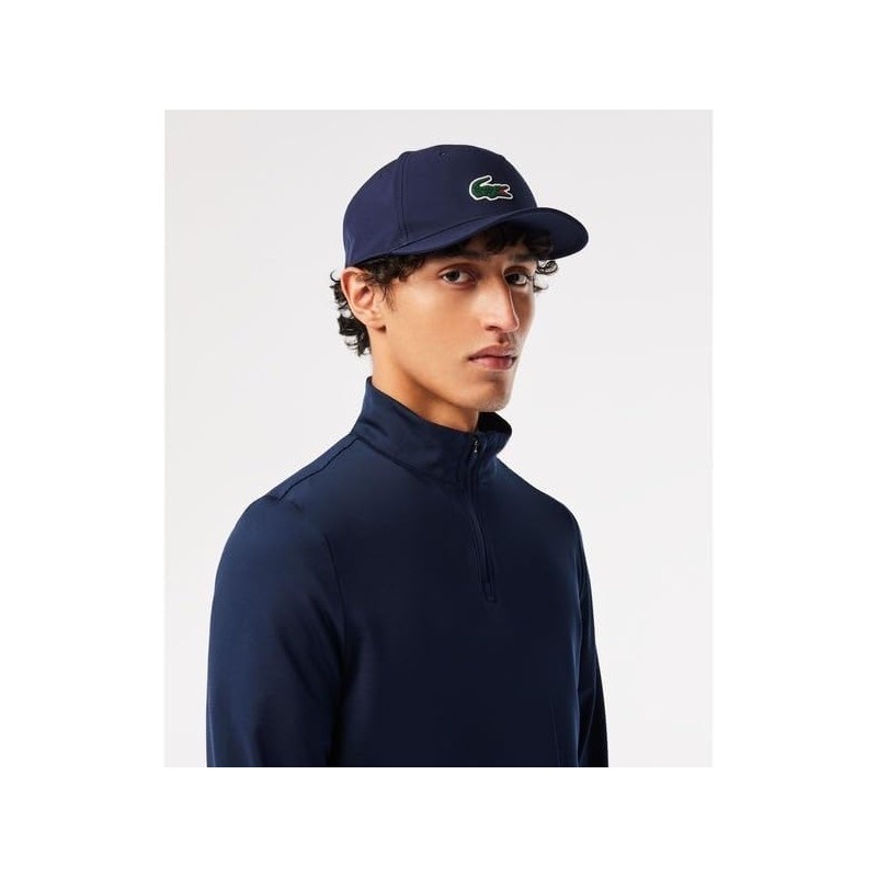 Lacoste RK1103-99GIZTU One-Point Waterproof Golf Cap, natural, Free size