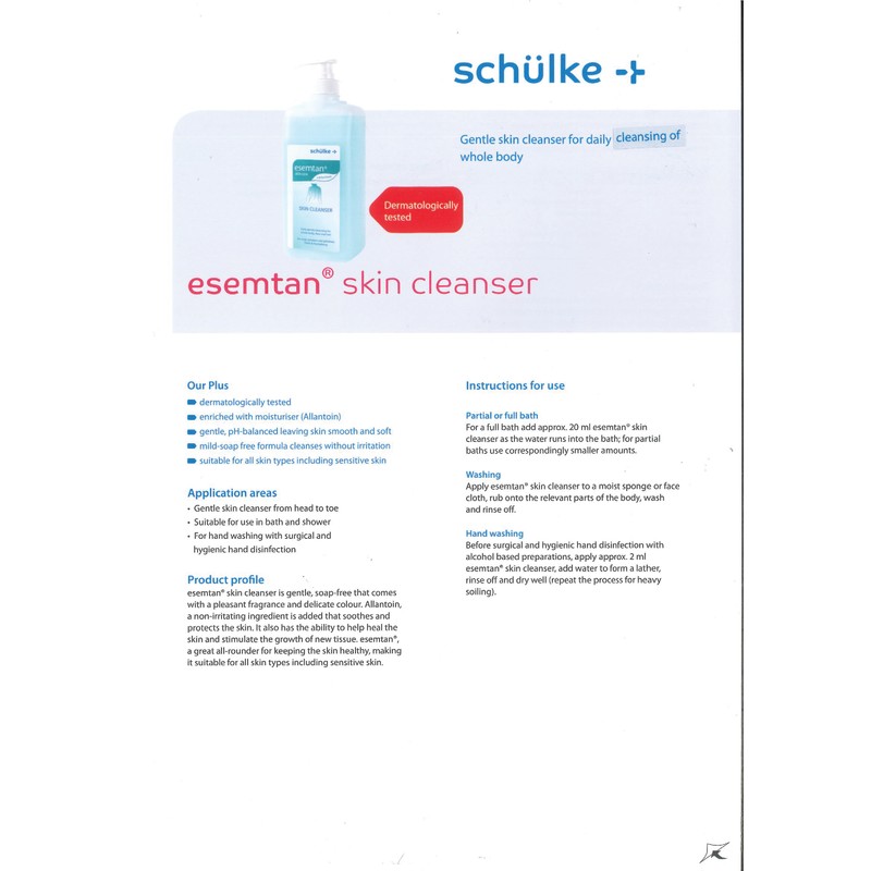 Schulke 1LITRE SCHULKE ESEMTAN WASH LOTION