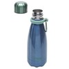 Smash Stainless Steel Single Wall 400ml Water Bottle with Carabiner,