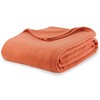 Berkshire Blanket Microfleece King Size Bed Blanket Amberglow Orange,Lightweight Soft