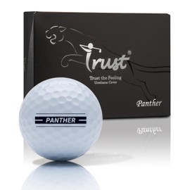 Trust Golf Balls Panther | Urethane Cover Soft Feel | Fly Straight | Big Max High Resilience Core | Balance Distance and Control | 1 Dozen (12 Pack) White