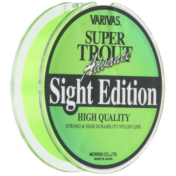 Varivas Nylon Line, Balivas Super Trout Advanced Sight Edition, 328.4 ft (100 m), No. 0.8, 3 lb (100 m), Lightning Green