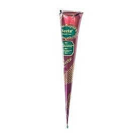 1 x Fresh Neeta Henna Mehndi Cones Neeta Henna Cones For Temporary Body Art Tattoo All Natural Herbal Pure Henna Mahendi Paste Cones (Neeta Henna Cones x 1)