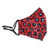 Reusable Washable 3 Layers Cotton Cloth - Wine - Leopard