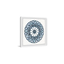 HomeStock Old World Charm Ice Cold Circles Framed Painting Print, 32" x 32", Contemporary Wall Decor: Abstract, Digital Art Prints, and Modern Styles for Your Home