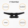 Dock Cleats 4 inch (6 Pack) Boat Dock Cleats with