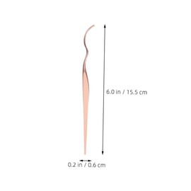 BIUDECO Portable Lash Curler Assistant Tweezers Stainless Steel for Professional Makeup