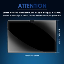 DETUOSI 2-PACK Screen Protector for BYYBUO SmartPad A10_L Tablet 10.1 inch Android Tablet, Ultra-Clear/Case-Friendly/Touch Sensitive/Bubble Free/Anti-Scratch Tempered Glass Mica para ‎